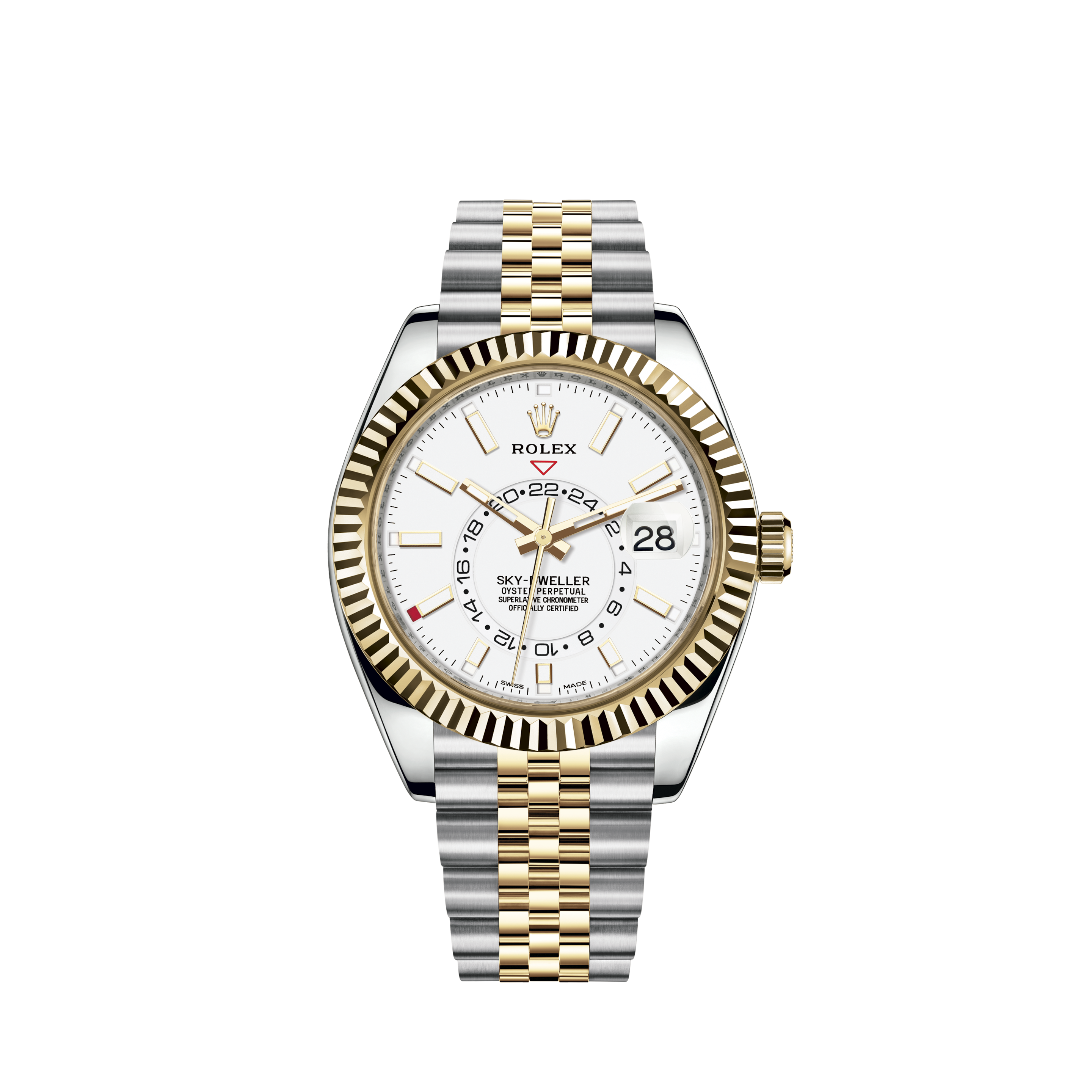 Rolex Datejust 36mm Steel & Everose Gold White Index Dial Oyster Bracelet