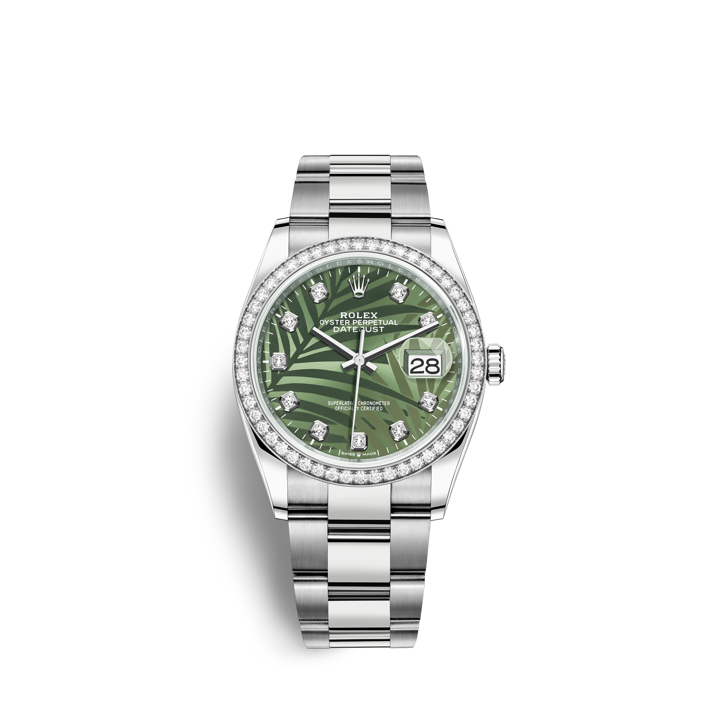 rolex diamond green