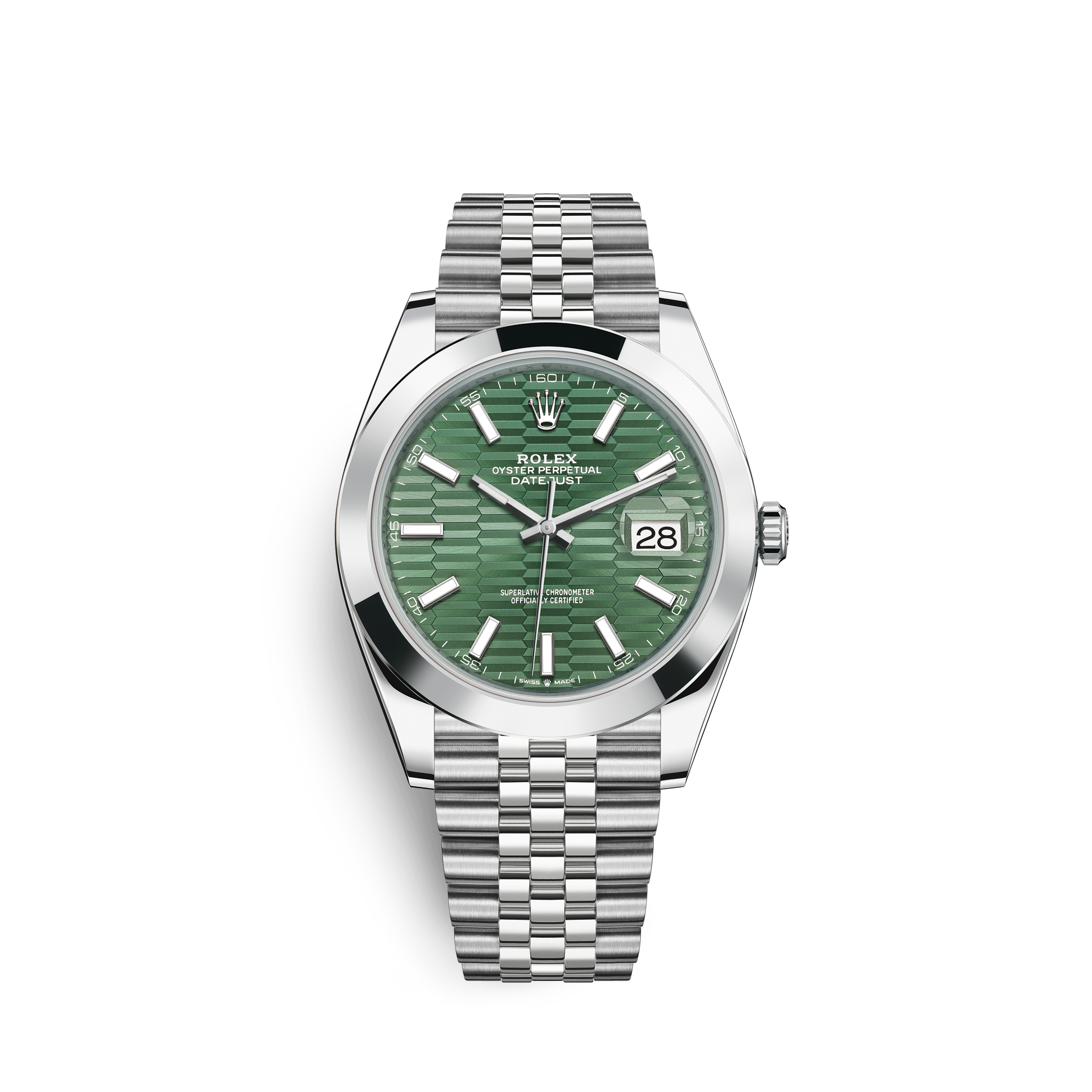 rolex datejust 41 green dial