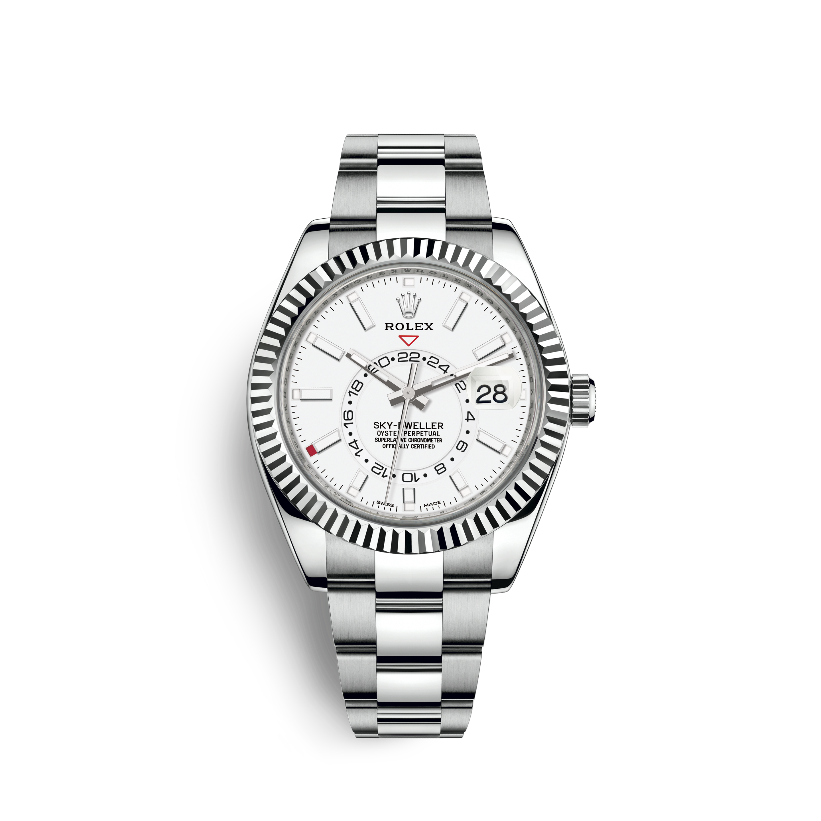 rolex skydweller white