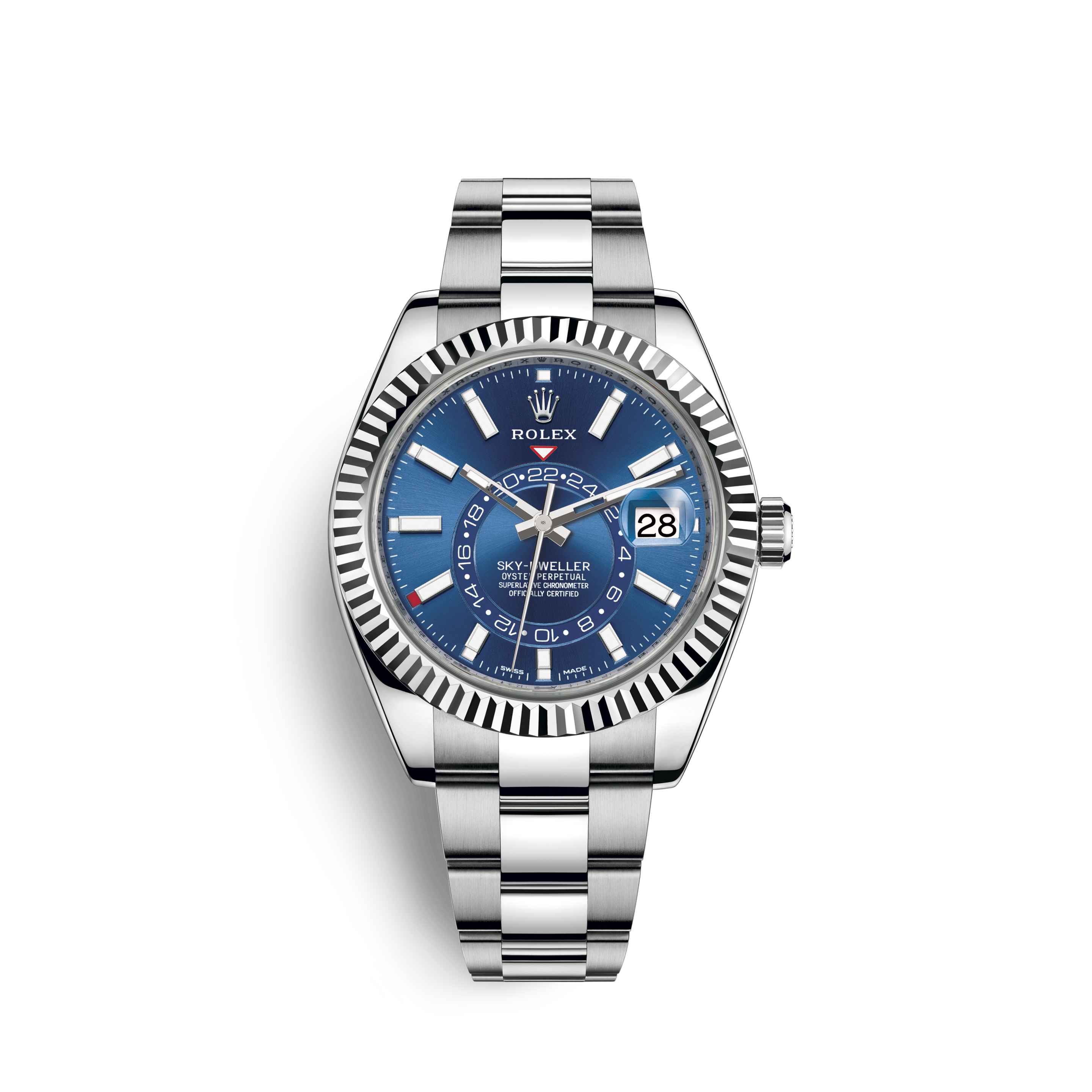 Rolex Sky-Dweller Watch: White Rolesor 