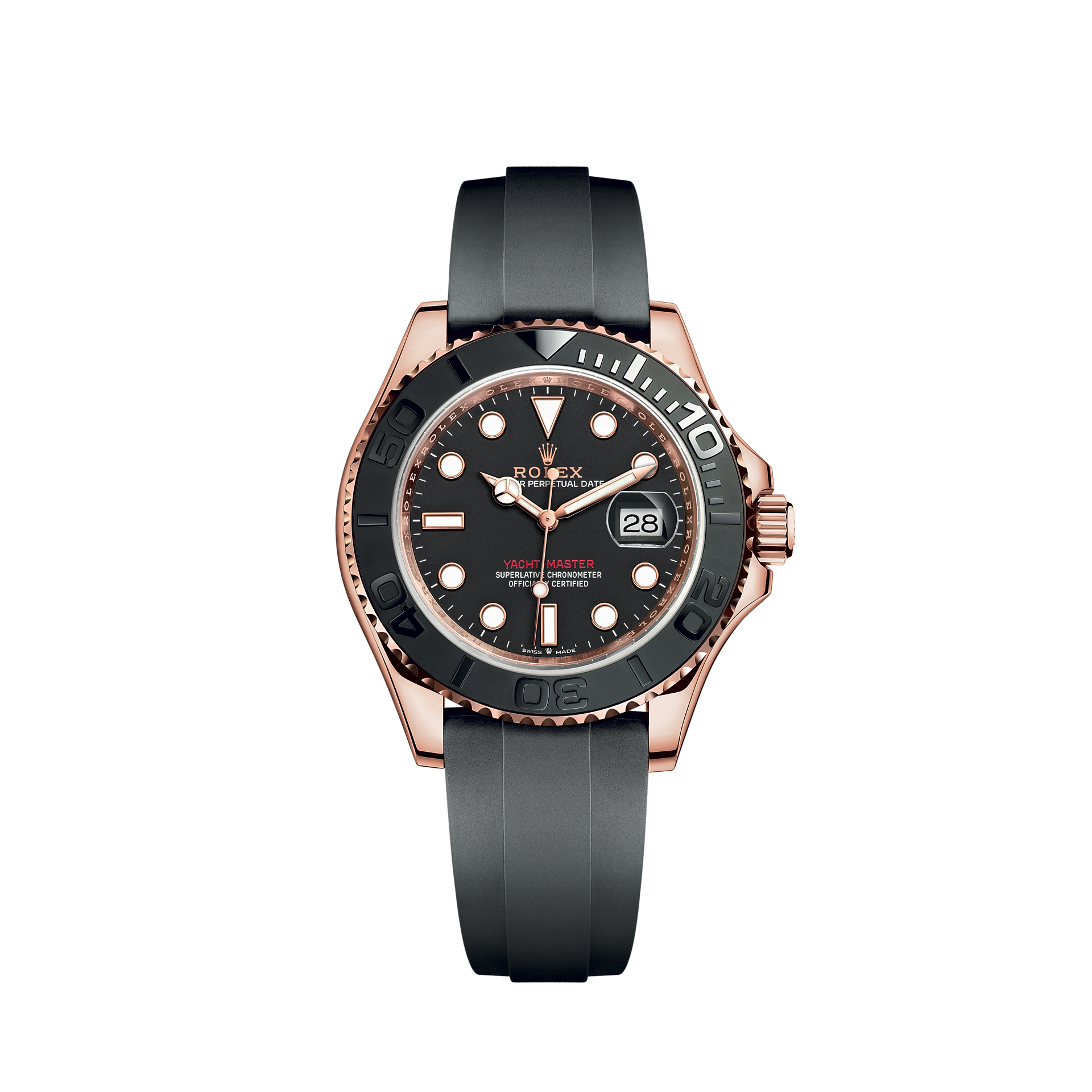 Rolex Yacht-Master 40腕錶：18K永恒玫瑰金 - M126655-0002