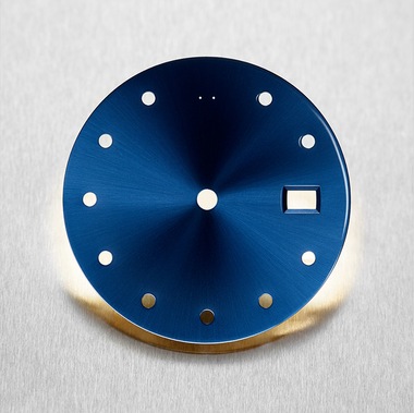 Watchmaking blue dial