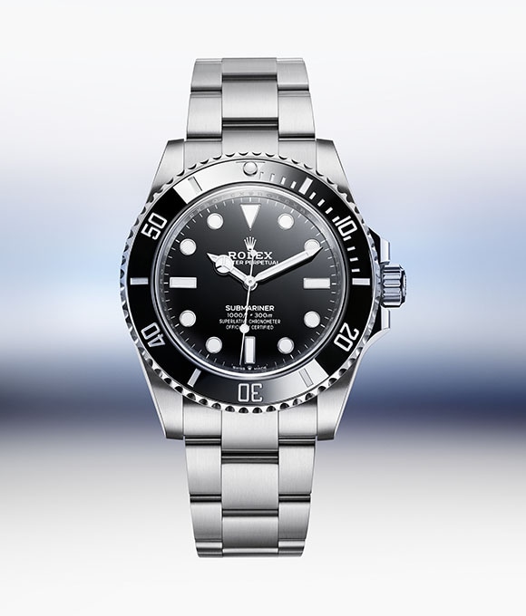 Rolex Submariner Stainless Steel Black Index Dial Black 60min Bezel Oyster Band No Date