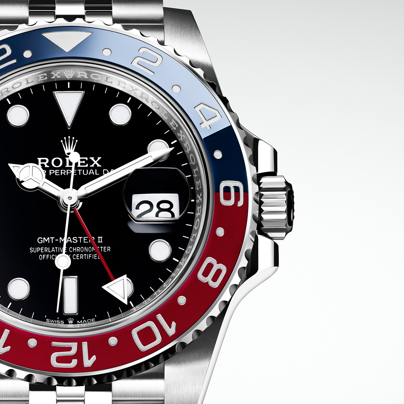 rolex oyster perpetual date gmt master 2 superlative chronometer